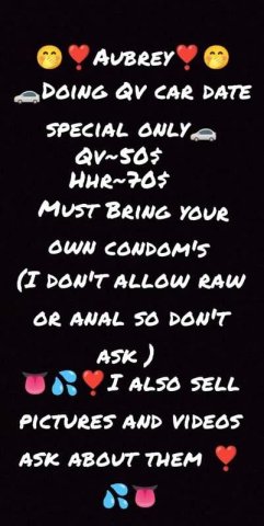 🎀Aubrey🎀doing 50$ qv car date special only read ad bellow for i - 2